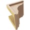 Ekena Millwork 7"W x 7"D x 7"H Wide Bryant Rough Cedar Woodgrain TimberThane Corbel, Primed Tan CORUR07X07X07BRYRCPR - alternate 4